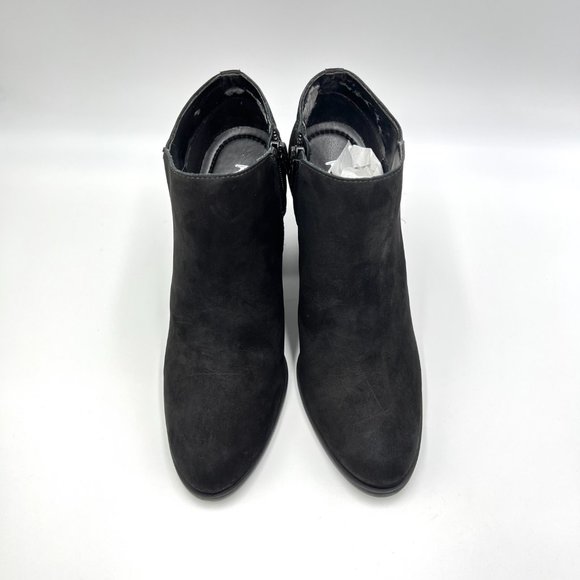 Kaanas Womens Black Leather Block Heel Ankle Boots Booties Size 7M - Picture 3 of 13